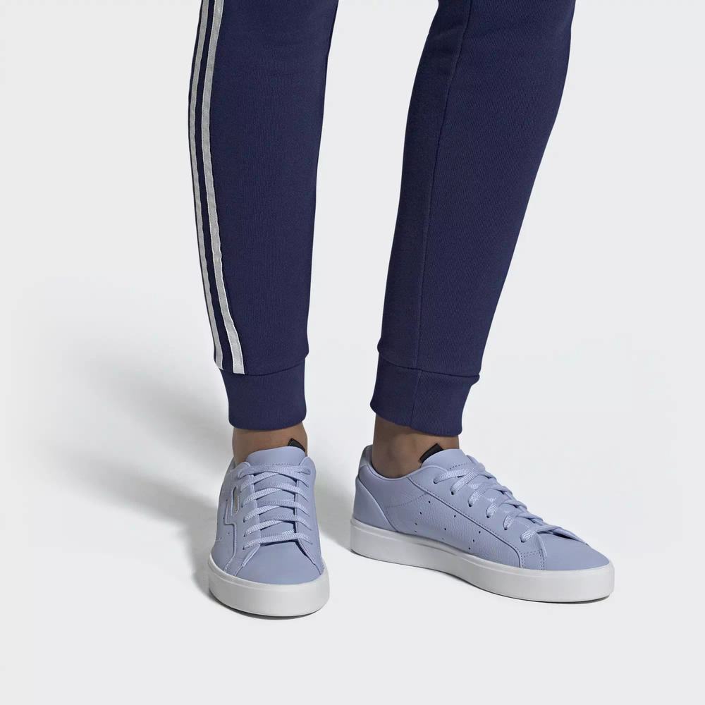 Adidas Sleek Tenis Azules Para Mujer (MX-29833)